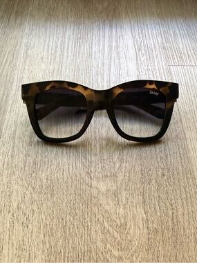 quay australia after hours tortoise black brown square sunglasses eyewear NEW
